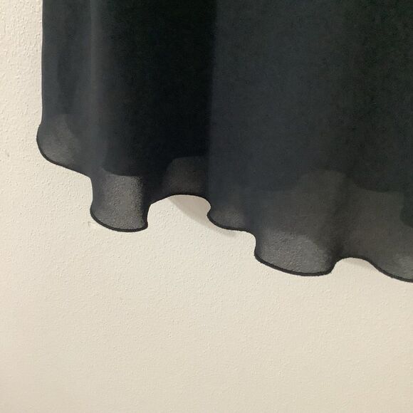Vintage Y2K Black Sheer Flowy Minimalist Lightweight Summer Casual Camisole 3X - Picture 4 of 10